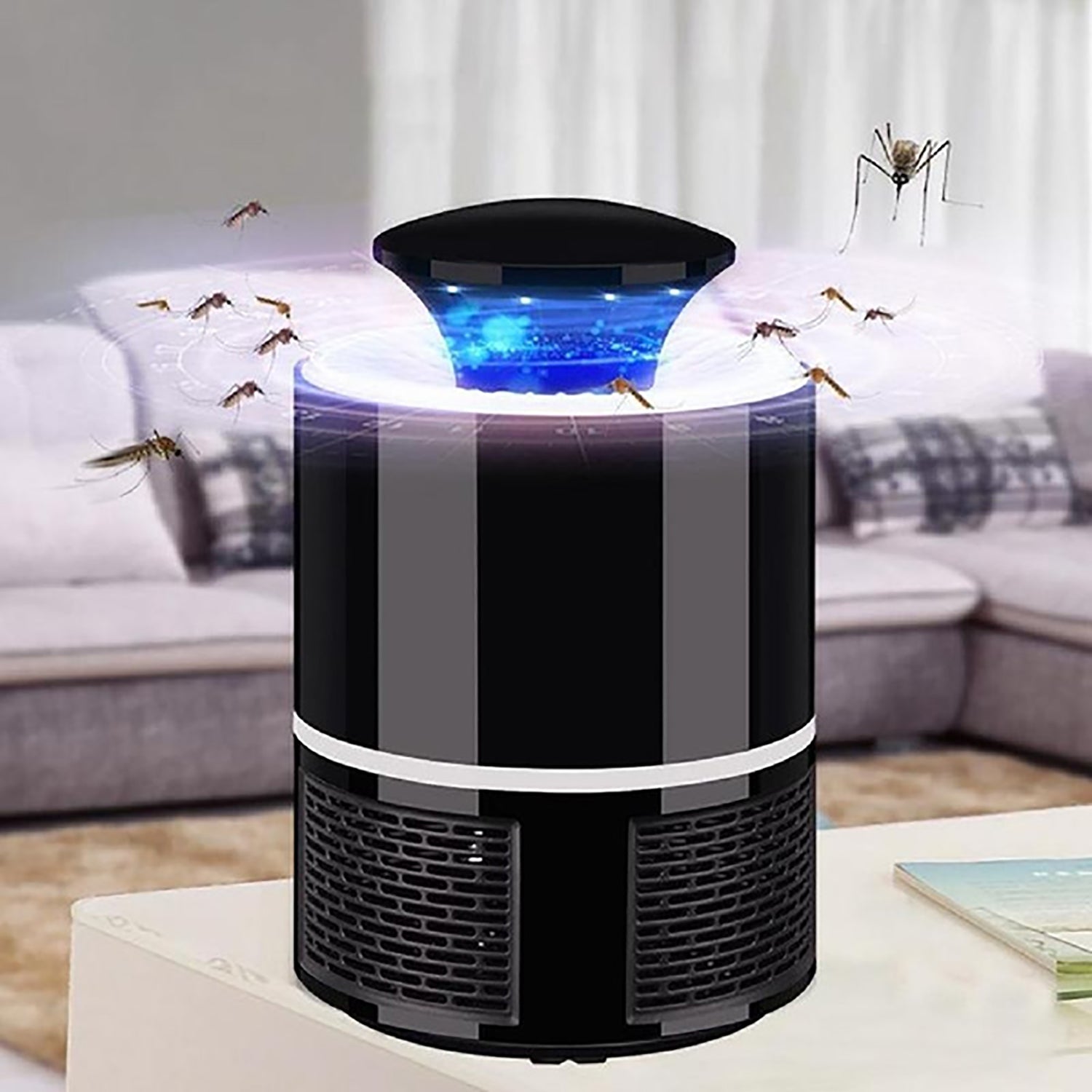 Wukusy Eco-Friendly Electronic Mosquito Killer Lamp for home use, with a sleek design and UV light trap for insect control.