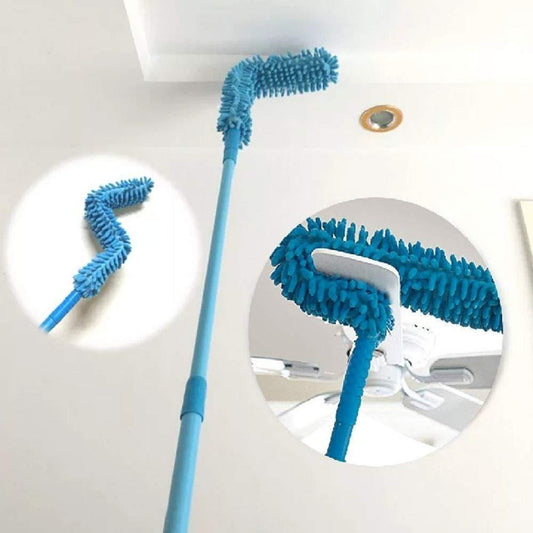 Wukusy foldable microfiber fan cleaning duster for quick and easy home cleaning, shown with extended, flexible design for dusting surfaces.