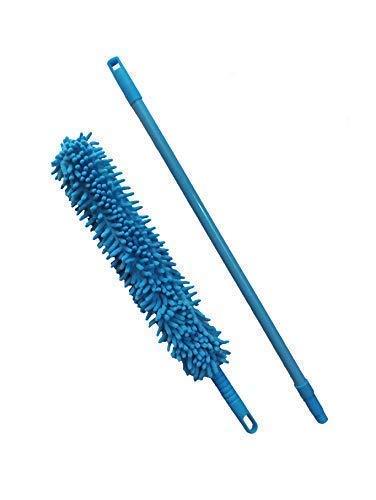 Wukusy 1270 foldable microfiber fan cleaning duster with extendable handle for quick, easy home surface cleaning.