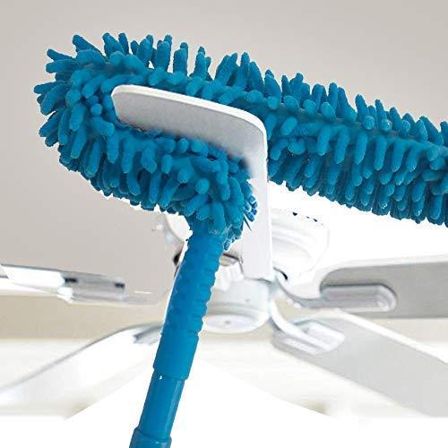 Wukusy 1270 foldable microfiber fan duster for quick, easy cleaning of home surfaces and appliances.