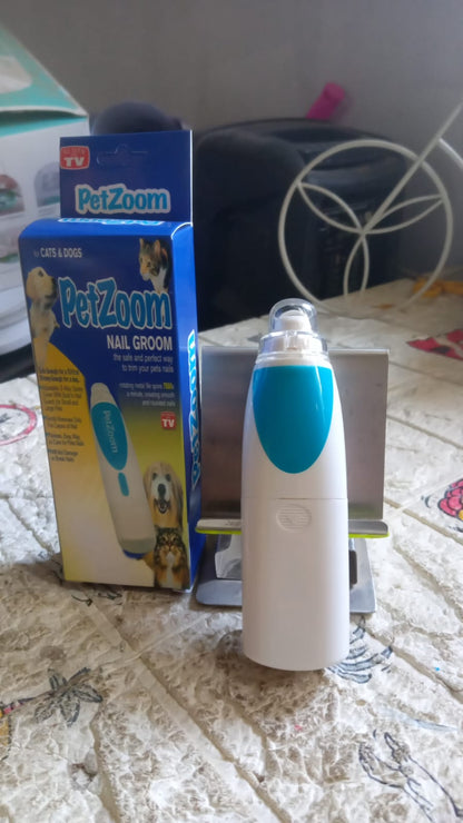 Wukusy electric pet nail trimmer for dogs and cats, cordless nail grinder with ergonomic design, battery not included.