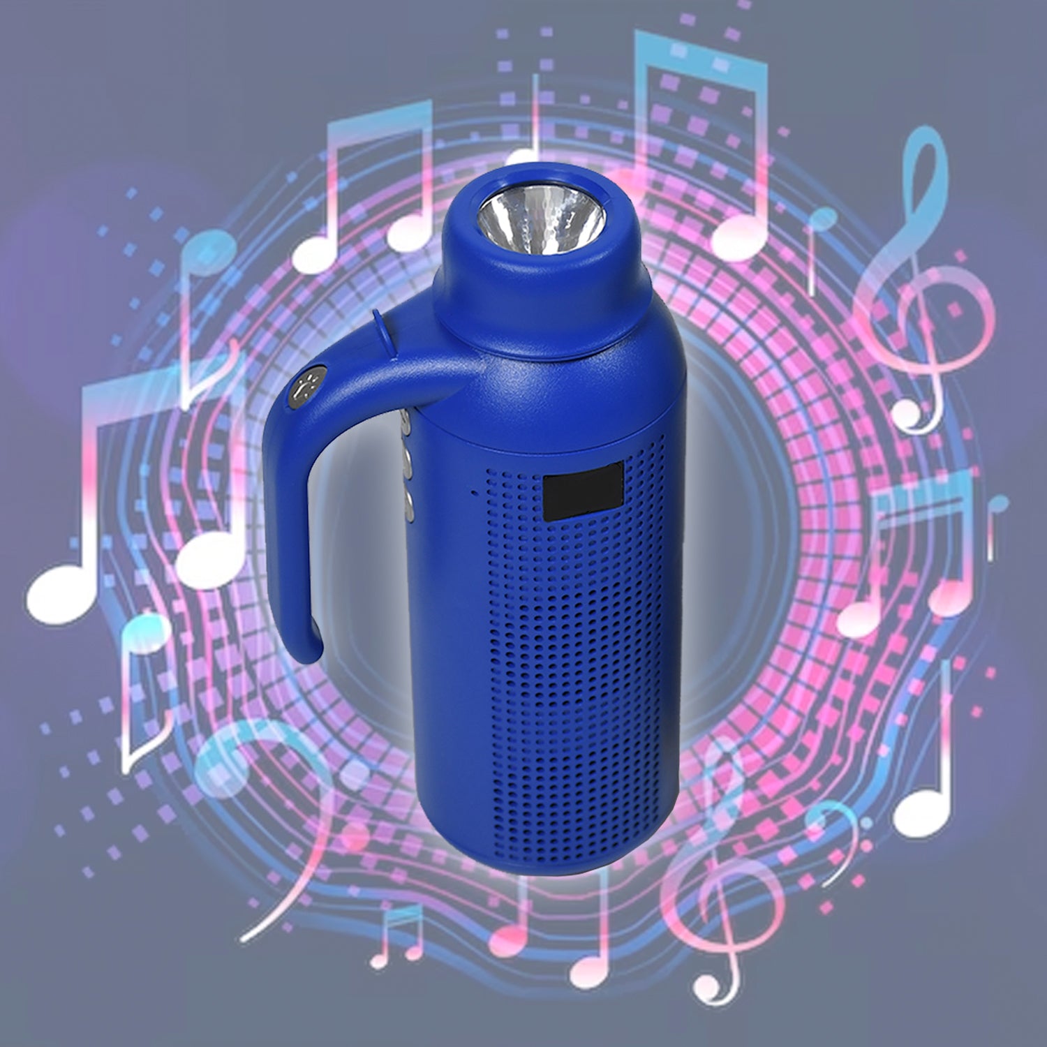 Wukusy 1287 smart Bluetooth speaker with torch light and night flash light, wireless portable speaker for home and outdoor use.
