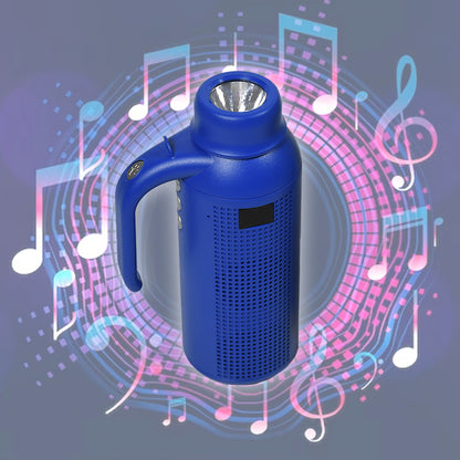 Wukusy 1287 smart Bluetooth speaker with torch light and night flash light, wireless portable speaker for home and outdoor use.