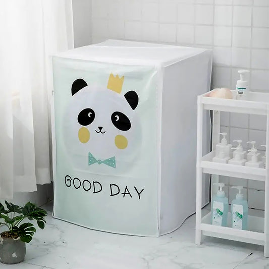 Wukusy washing machine and tumble dryer cover offering sun protection and dustproof shield for home appliance protection.