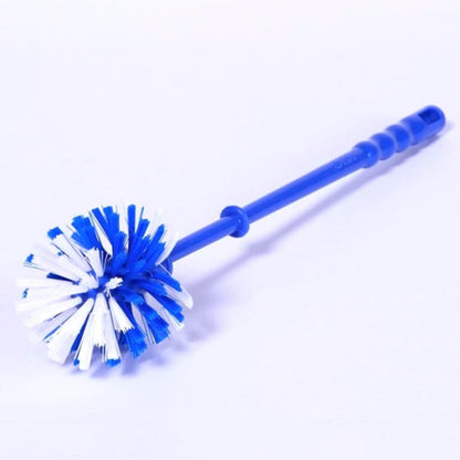 Wukusy plastic round toilet cleaner brush with handle for cleaning toilets, ideal for home improvement and bathroom maintenance.