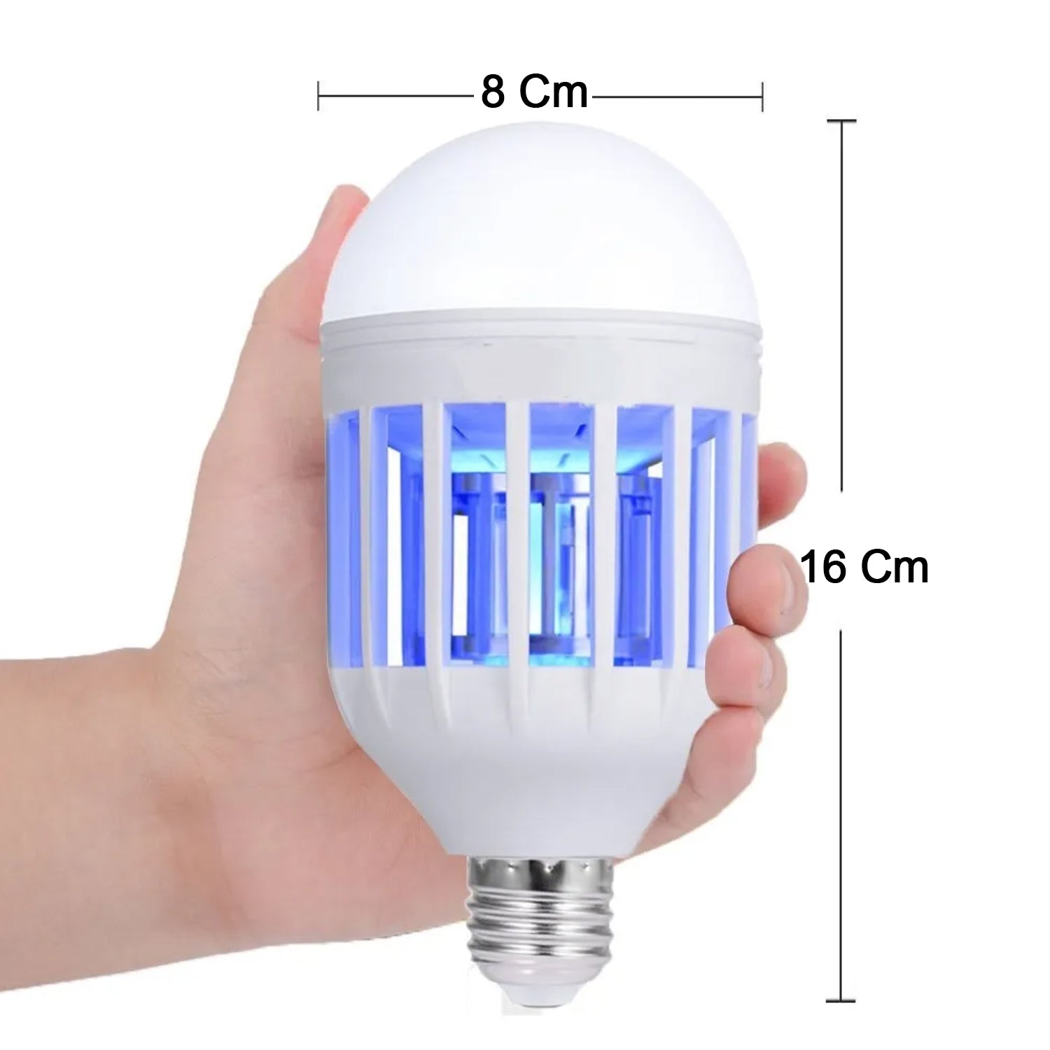 Wukusy mosquito killer lamp bulb, 12W/15W LED E27 insect zapper for summer moths and flying insects, household use.