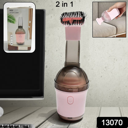 Wukusy cordless handheld vacuum cleaner with one-button switch, designed for desktop and office cleaning, compact and portable.