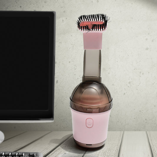 Wukusy cordless handheld vacuum cleaner with one-button switch, ideal for office desktop cleaning, compact and portable design.