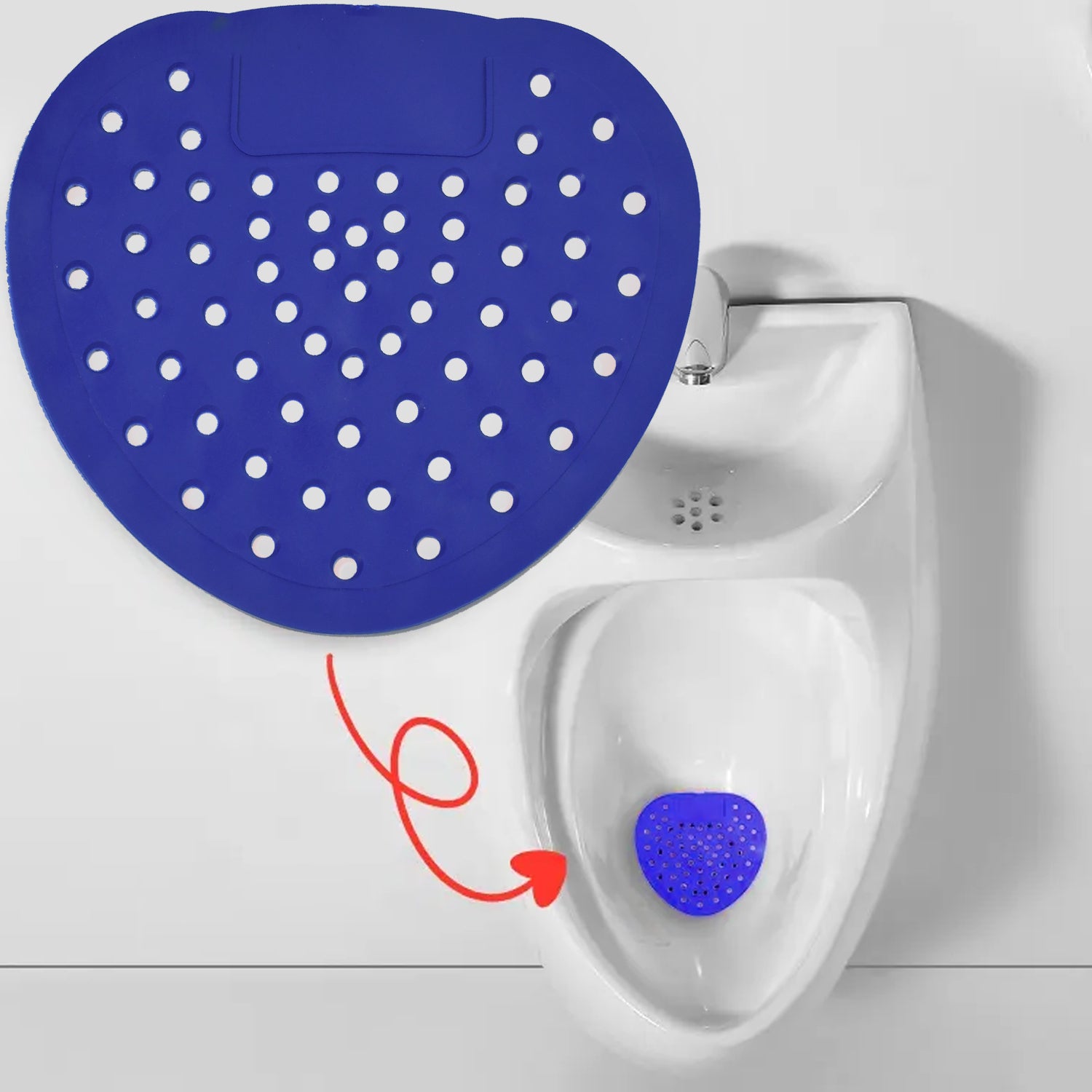 Wukusy 1310a scented urinal screen deodorizer with silicone, long-lasting fragrance, and cleaning descaling features.