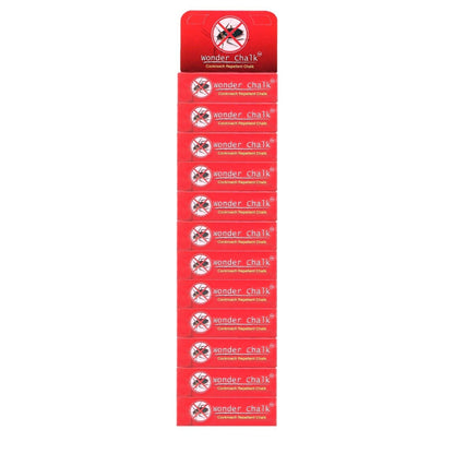 Wukusy Cockroaches Repellent Chalk, pack of 12, for home pest control, designed to keep cockroaches away effectively.