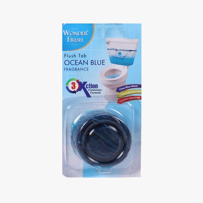 Wukusy 1325 Toilet Cleaner Flush Tab in Ocean Blue, 50g, designed for effective home toilet cleaning and freshening.