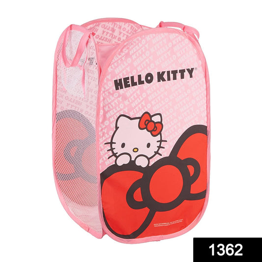 Wukusy waterproof canvas laundry bag with printed design, durable home improvement storage solution for laundry organization.