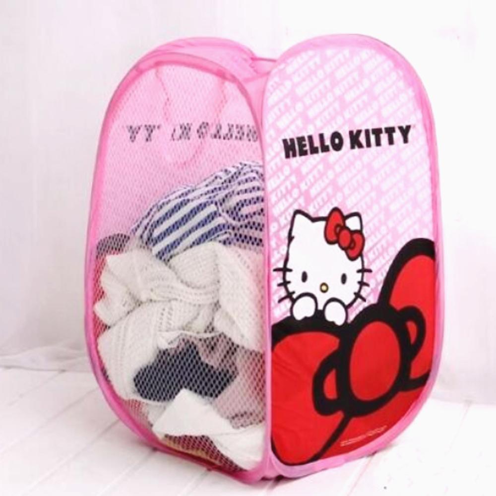Waterproof canvas laundry bag by Wukusy featuring a printed design, ideal for home organization and laundry storage.