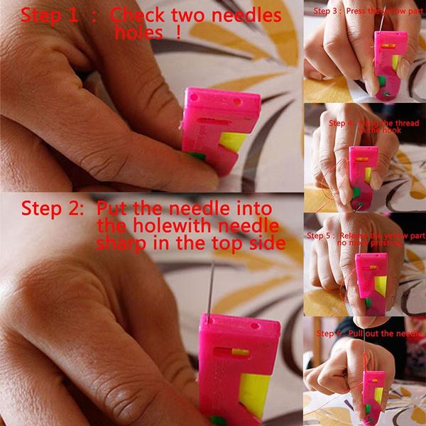 Wukusy 1381 Automatic Needle Threading Device in multicolour for home sewing and embroidery projects.