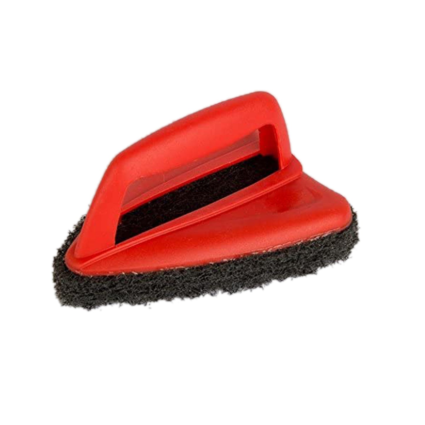 Wukusy bathroom brush with abrasive scrubber for tile cleaning, featuring a sturdy handle and durable bristles for deep cleaning.