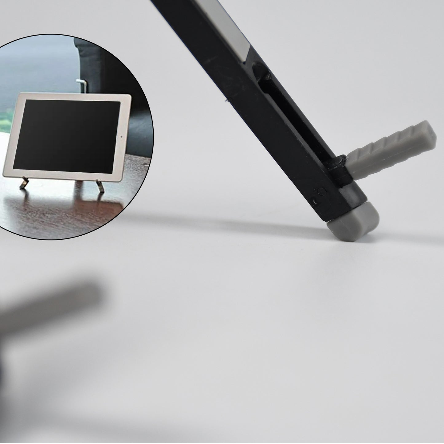Wukusy 1430 Slim Tablet Mobile Stand, adjustable and foldable, designed for stable tablet support in home improvement setups.