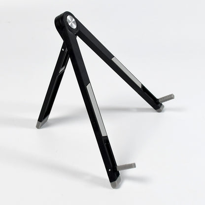 Wukusy 1430 Slim Adjustable Foldable Tablet Stand for home improvement, holding a tablet securely on a desk.