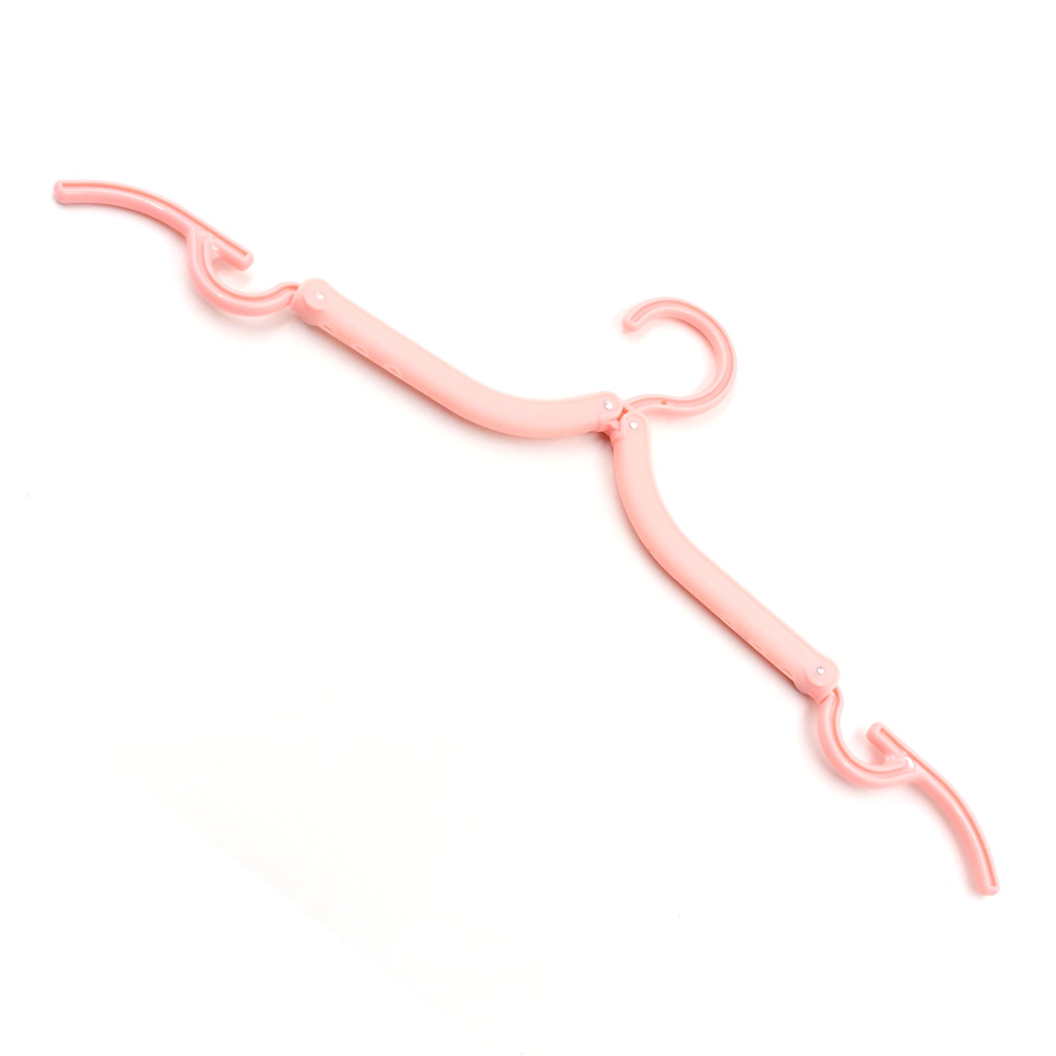 Wukusy 1432a travel folding clothes hangers with clips for scarves, suits, trousers, shirts, socks, and underwear, portable and foldable.