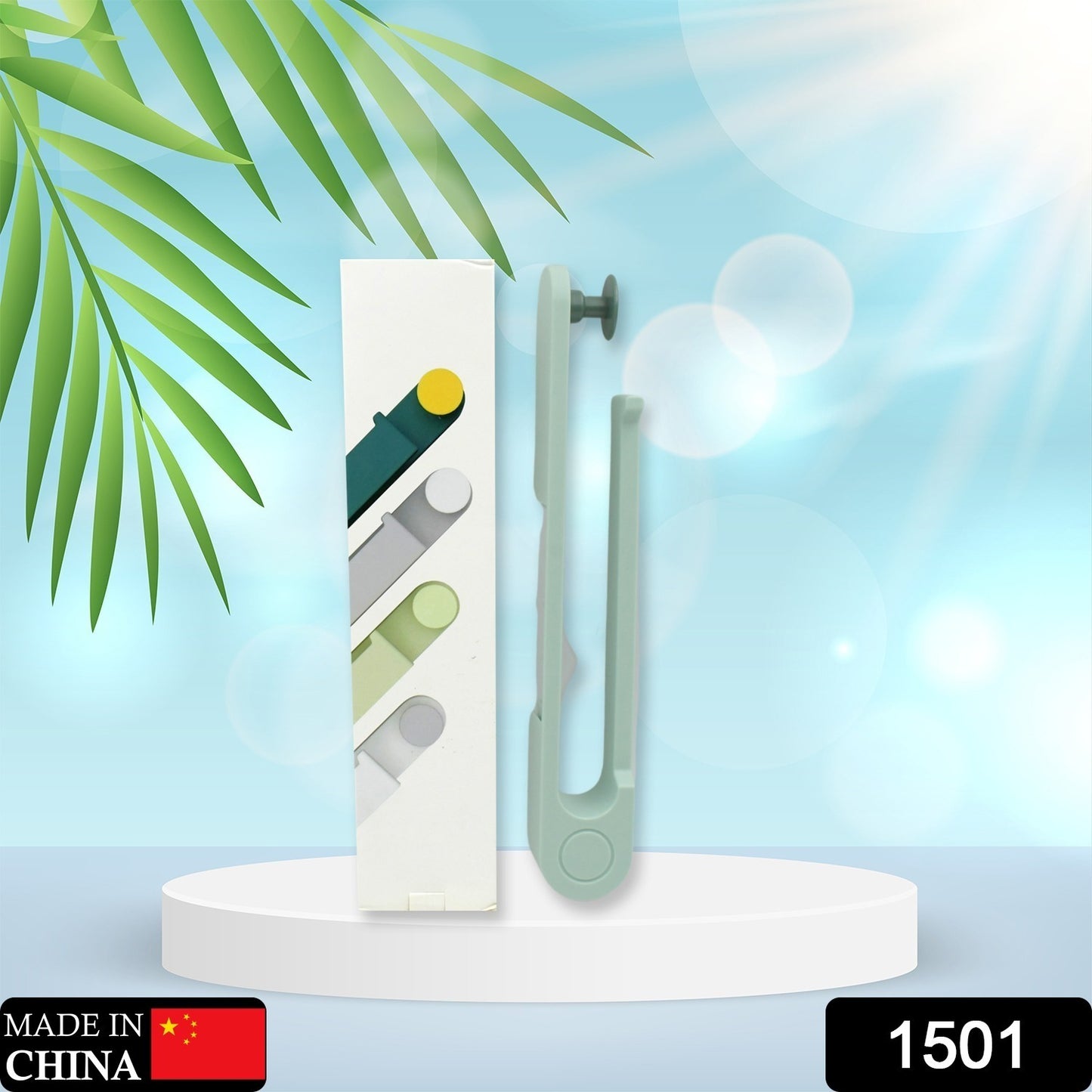 Wukusy wall-mounted towel holder rack with a round hook, plastic multifunctional towel and cloth storage for home use.