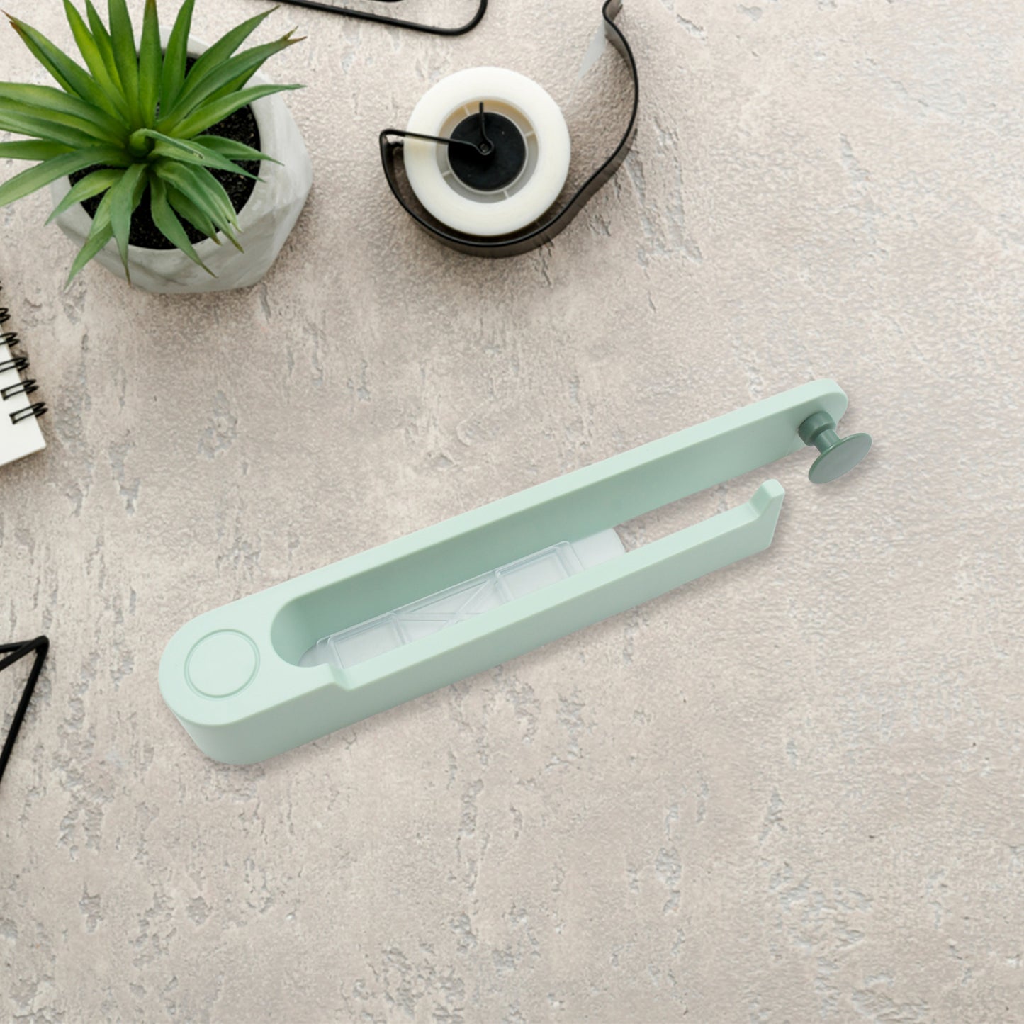 Wall-mounted Wukusy towel holder rack with one round hook, plastic storage for towels and cloths in home bathroom or kitchen.