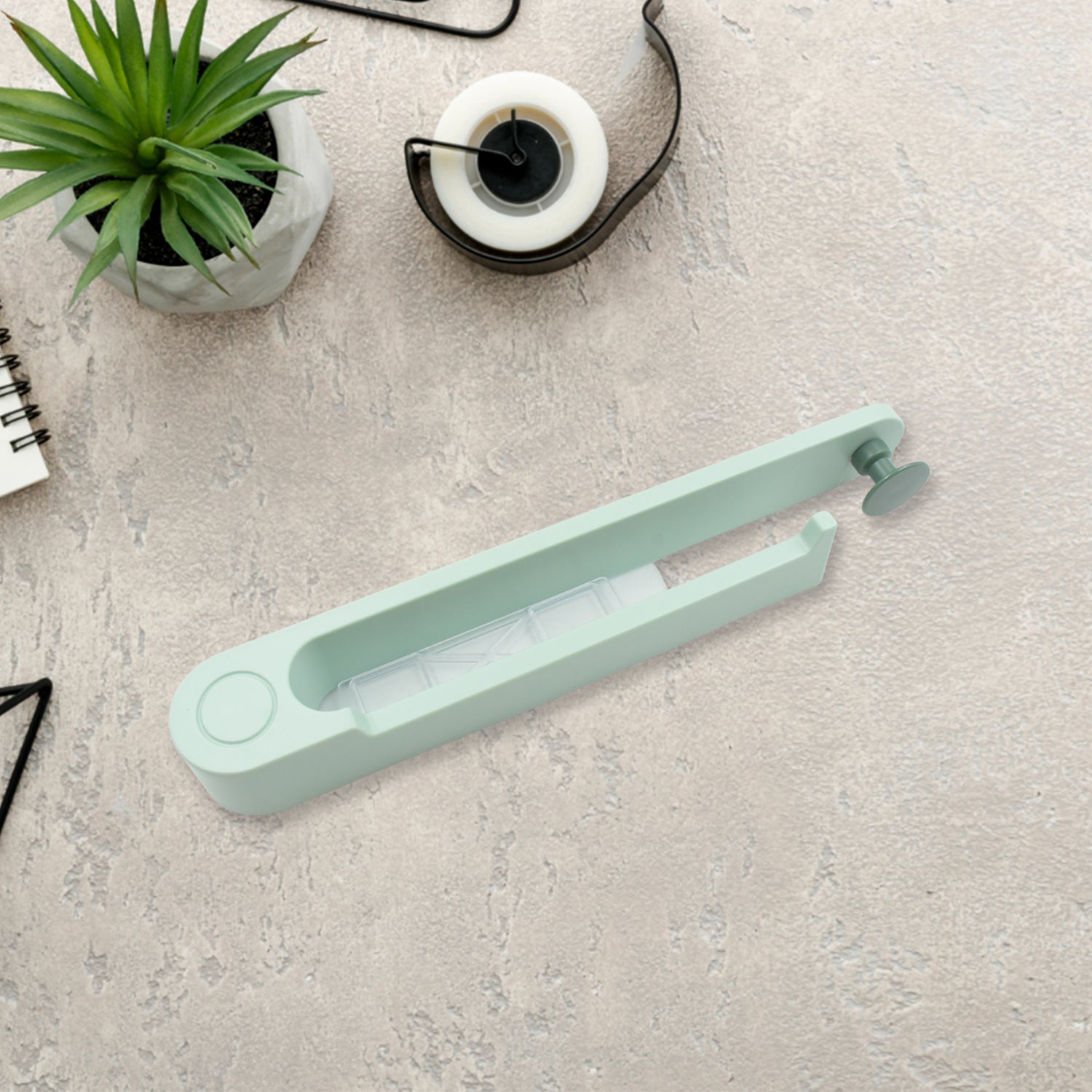 Wall-mounted Wukusy towel holder rack with one round hook, plastic storage for towels and cloths in home bathroom or kitchen.
