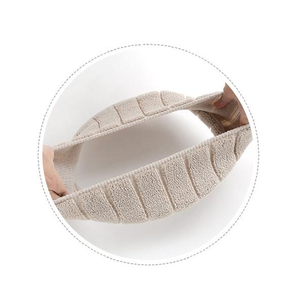 Wukusy winter soft toilet seat cover pad cushion with plush material, designed for comfort and warmth in home bathroom use.