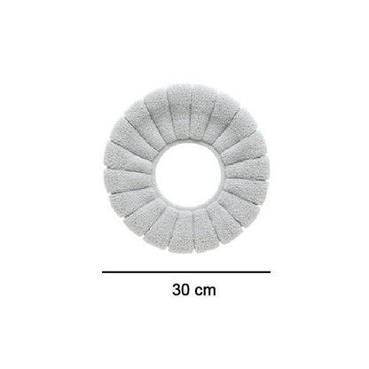 Wukusy winter soft toilet seat mat cover, plush and comfortable cushion designed for home bathroom comfort and warmth.