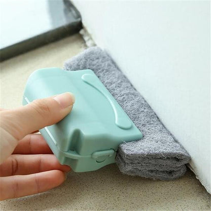 Wukusy Creative Window Groove Cleaning Brush, handheld tool for cleaning narrow window grooves and hard-to-reach areas.