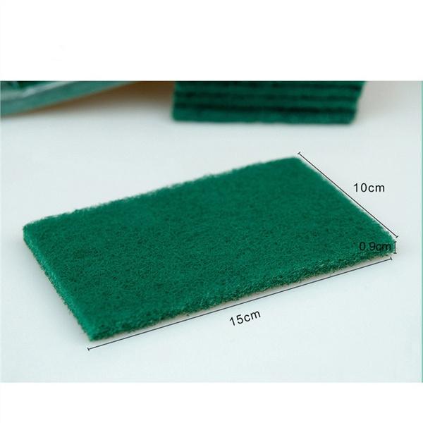 Wukusy 1495 green kitchen scrubber pads for utensils and tile cleaning, durable and effective for home kitchen use.
