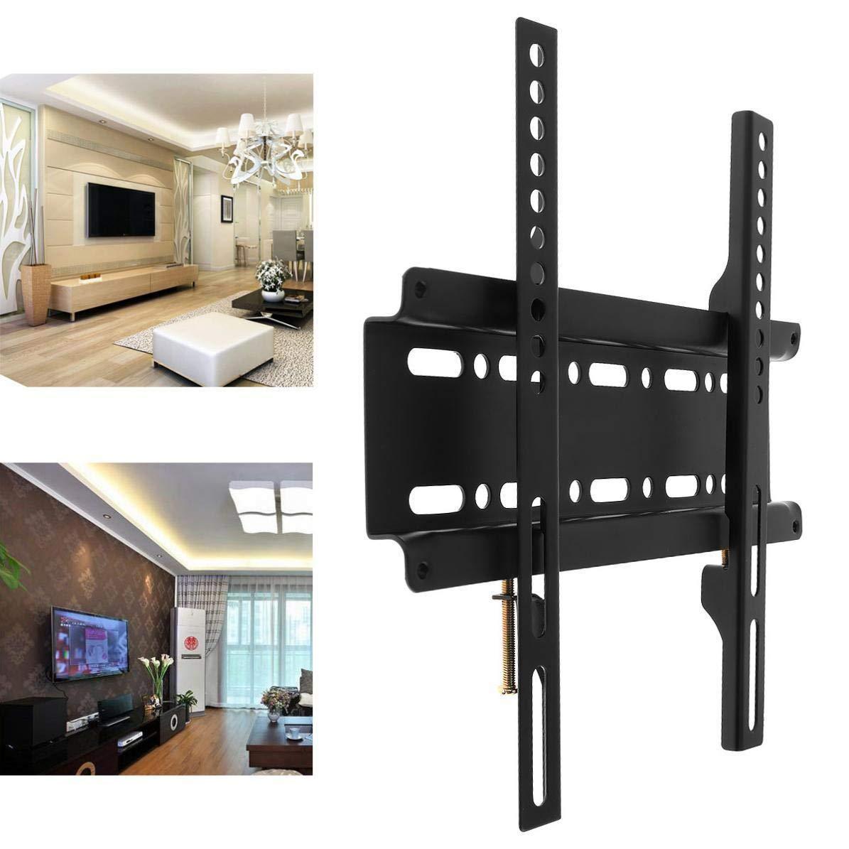 Wukusy universal wall mount stand for 14 to 42 inch LED LCD TVs and monitors, sturdy and adjustable for home improvement.