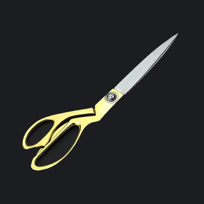 Golden Wukusy 8.5-inch stainless steel tailoring scissors for precise cloth cutting, ideal for professional home improvement use.