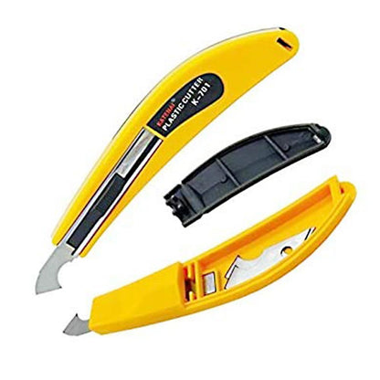 Wukusy acrylic plastic fibre sheets cutter hook knife blade for home improvement projects, with a sharp blade and ergonomic handle.