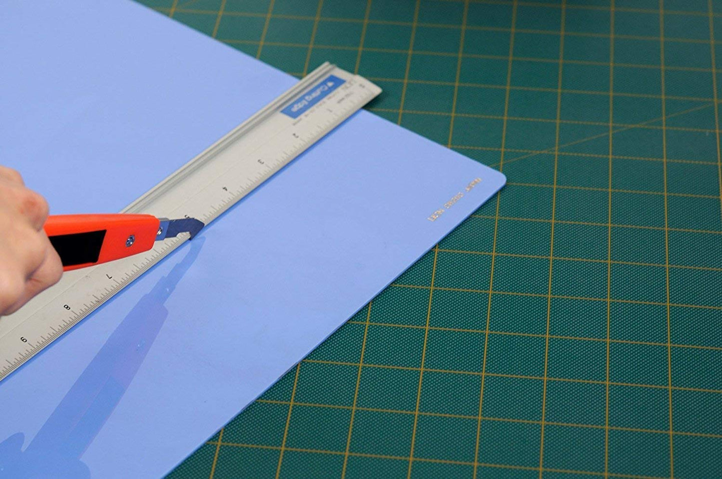 Wukusy acrylic plastic fibre sheets cutter hook knife blade for home improvement projects, shown with sharp blade and handle.