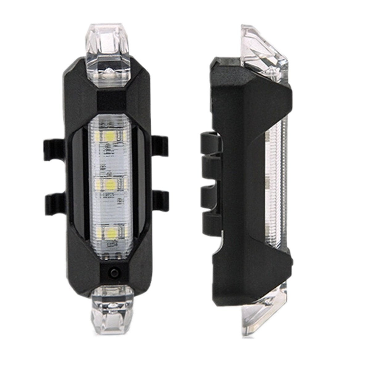 Wukusy 1560 rechargeable white bicycle front waterproof LED light for improved visibility during night rides.
