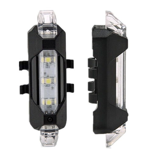 Wukusy 1560 rechargeable white bicycle front waterproof LED light for improved visibility during night rides.