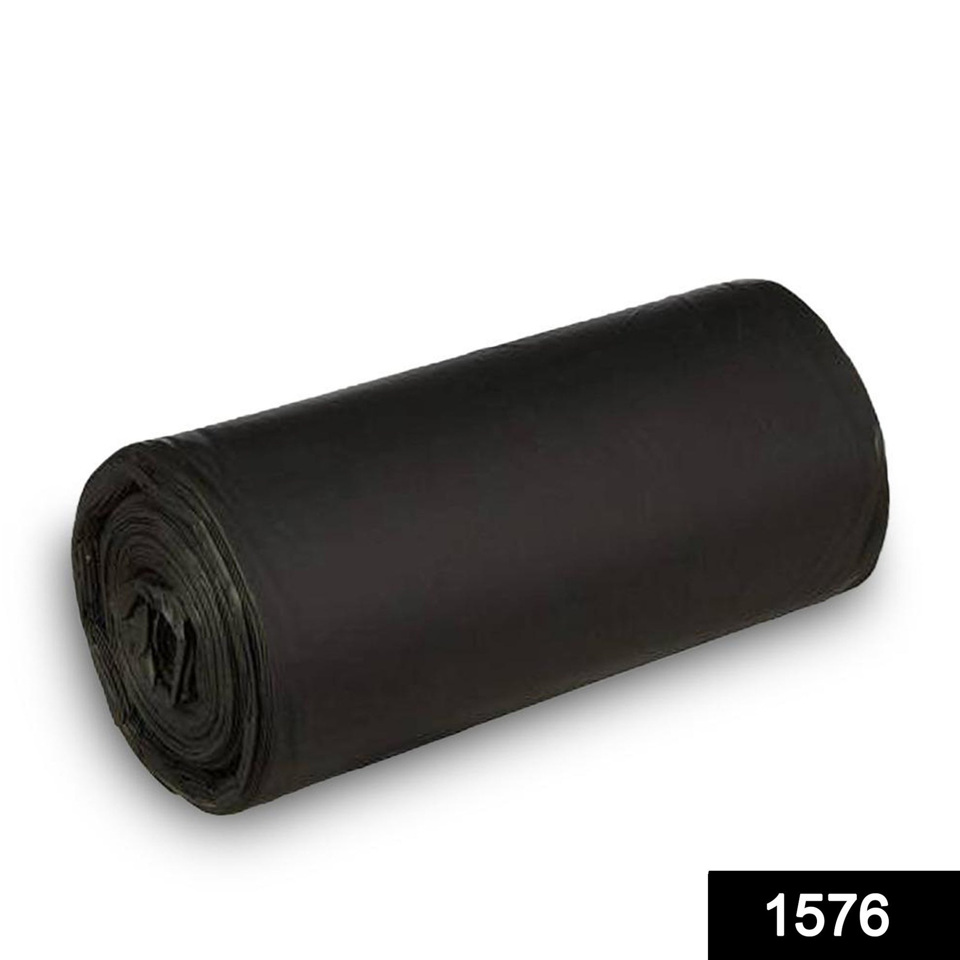 Large black Wukusy garbage bags, 30x50 inches, suitable for home improvement waste disposal.