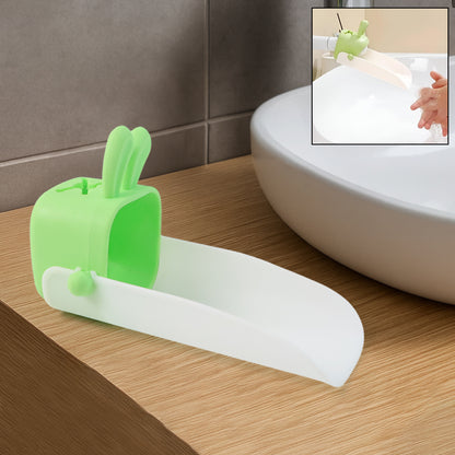 Wukusy 1600 silicone sink handle extender for children and babies, blue, designed to make sink handles easier for kids to use