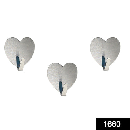 Set of 3 Wukusy heavy-duty self-adhesive hooks for home improvement, featuring strong sticky backing for versatile wall mounting.