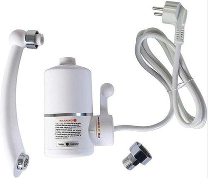 Wukusy 1684 instant heating electric water heater faucet tap for home improvement, showing the sleek design and installation details.