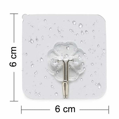 Wukusy 1689 stainless steel adhesive wall hooks for home improvement, small, strong, and versatile for hanging items.