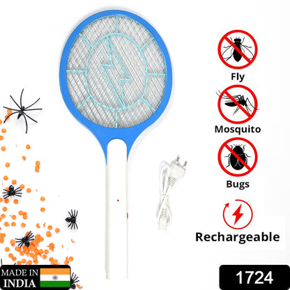 Wukusy rechargeable electric mosquito killer racket with handheld fly swatter design, ideal for indoor insect control.
