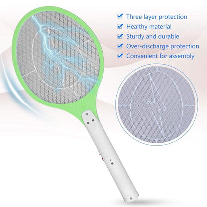 Wukusy rechargeable electric mosquito killer racket, handheld fly swatter with battery, designed for home insect control.