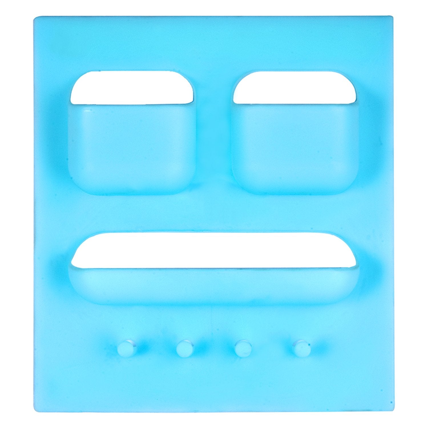 Wukusy 1750 plastic unbreakable soap dish with toothbrush and toothpaste holder for home bathroom organization