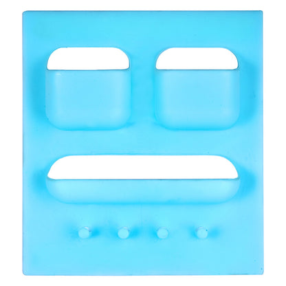Wukusy 1750 plastic unbreakable soap dish with toothbrush and toothpaste holder for home bathroom organization