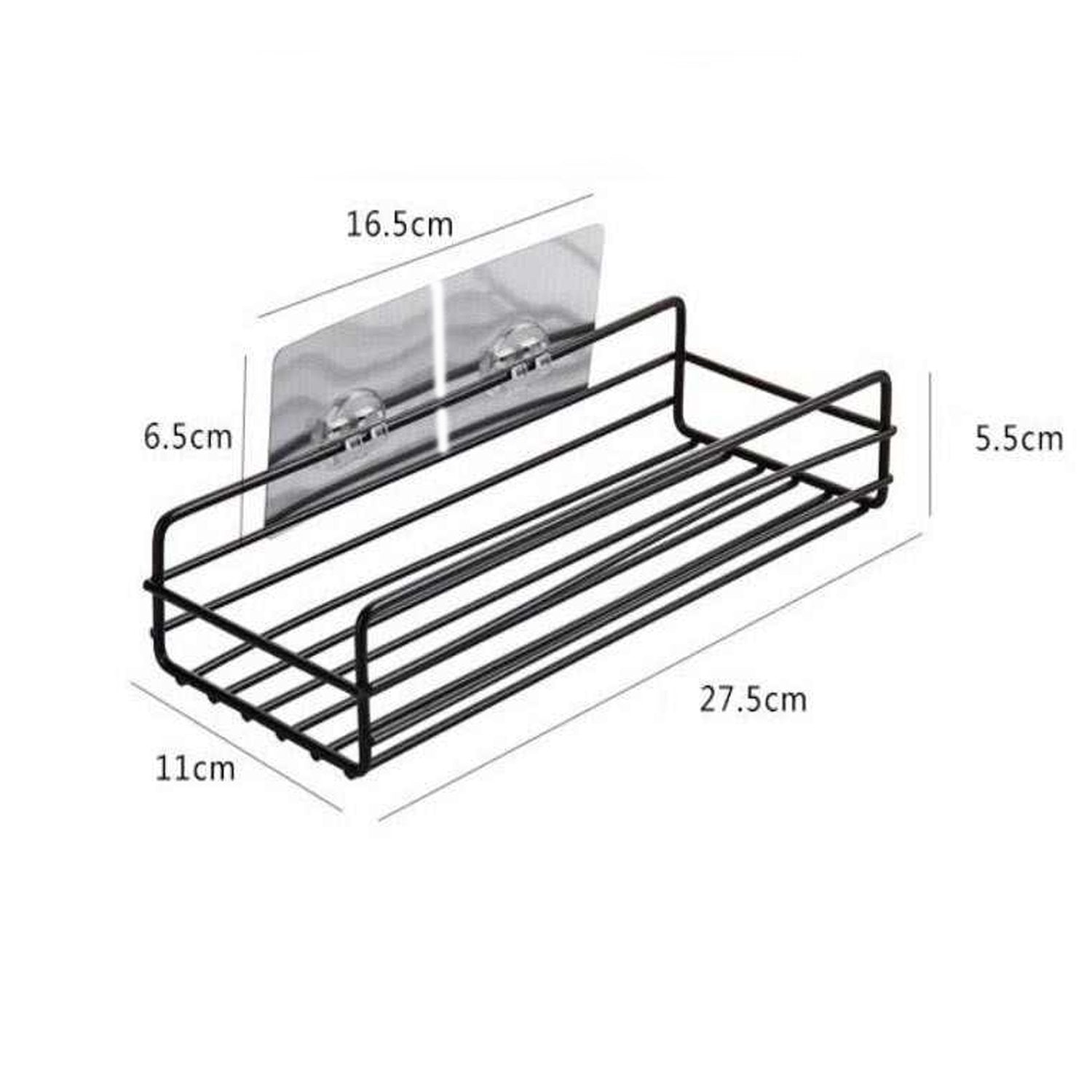 Wukusy multipurpose wall-mounted metal bathroom shelf and rack for home and kitchen storage and organization.