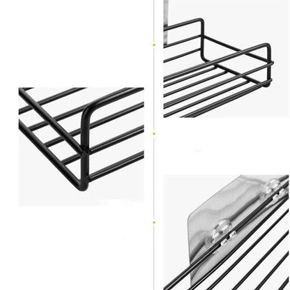Wukusy metal wall mount bathroom shelf and rack for home and kitchen, showing sturdy steel construction and mounting hardware.