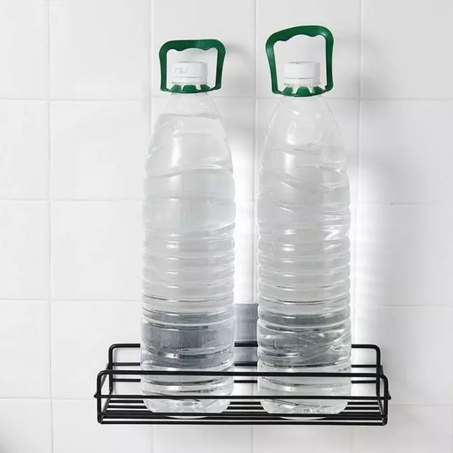 Wukusy multipurpose wall-mounted metal bathroom shelf and rack with multiple tiers for home and kitchen storage.