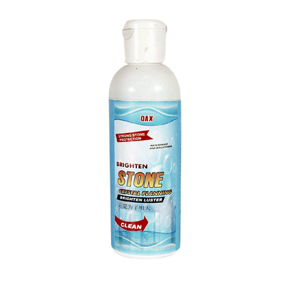 Wukusy stone stain remover and cleaner for marble and stone surfaces, with crystal plating agent for kitchen and patio use.
