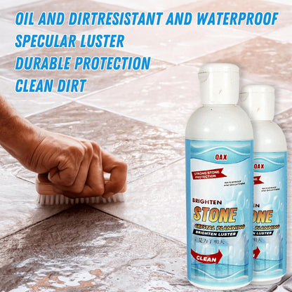 Wukusy stone stain remover and marble cleaner in 75ml bottle, suitable for kitchen, patio, and backyard stone polishing.