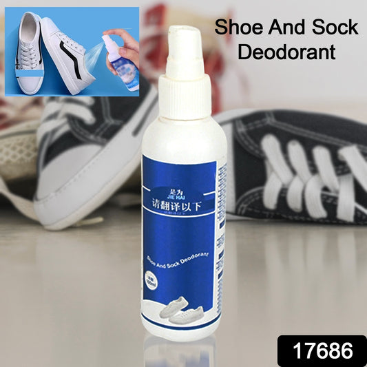 Wukusy shoe deodorant spray for sneakers, work shoes, and sports shoes, 100ml, freshens and eliminates shoe odors.